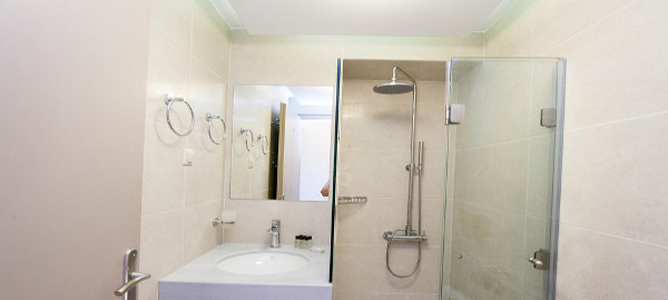 Bathroom at Lefka apartments